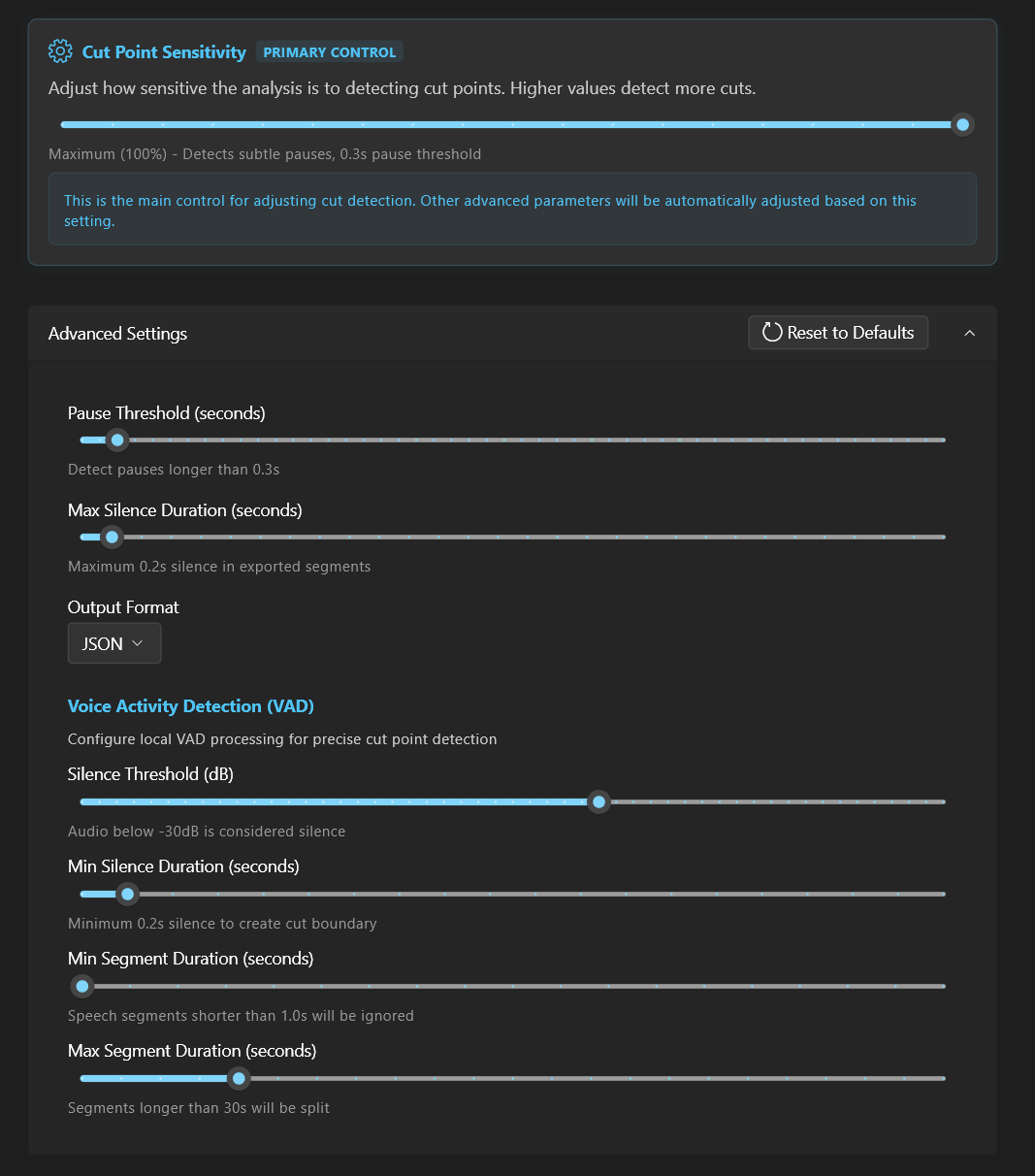 Advanced Settings