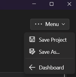 Project Main Menu