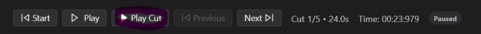 Play Cut Button