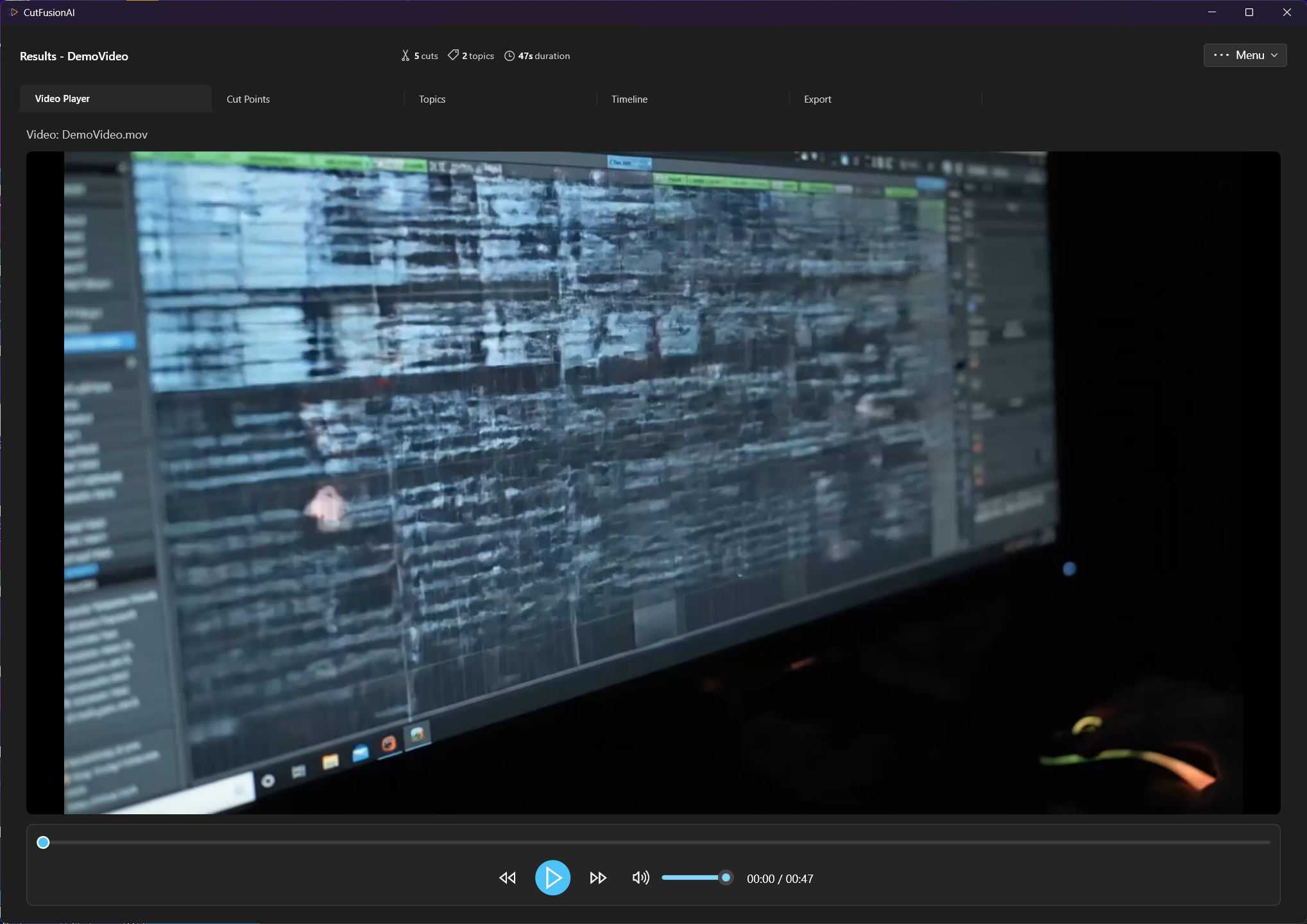 Video Player Tab